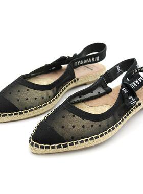 专柜玛丽正品21春夏新款拼色一脚蹬时尚凉鞋套脚懒人鞋女鞋01935W