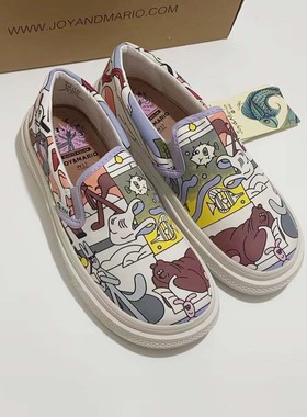 专柜玛丽正品22春款百搭乐福鞋厚底透气布鞋懒人一脚蹬女鞋65122W