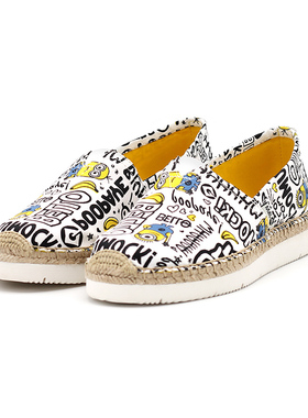 专柜玛丽正品神偷奶爸小黄人松糕套脚一脚蹬渔夫鞋平底女鞋52060W