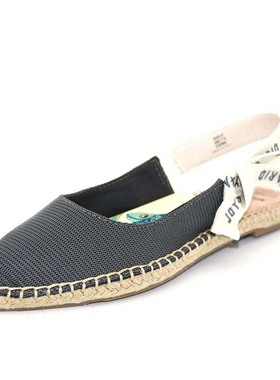 专柜玛丽正品平底凉鞋女22夏款法式小众草编渔夫尖头半拖鞋01976W