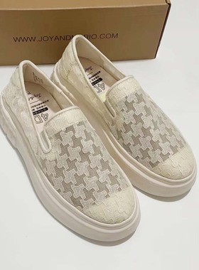 专柜玛丽正品22春夏新款帆布鞋女一脚蹬乐福鞋懒人鞋休闲鞋82260W