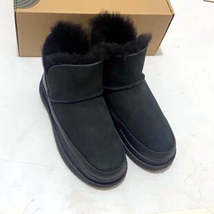 专柜玛丽雪地靴女款加绒加厚皮毛一体厚底东北棉鞋女鞋69073W