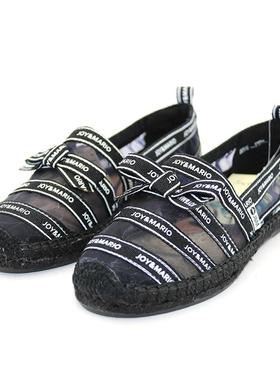 专柜玛丽正品21春夏季新款一脚蹬帆布鞋套脚懒人鞋渔夫鞋女01933w