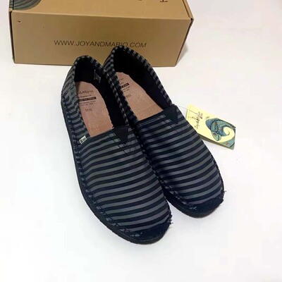 专柜玛丽正品23春季新款渔夫鞋男鞋透气一脚蹬厚底松糕布鞋57378M