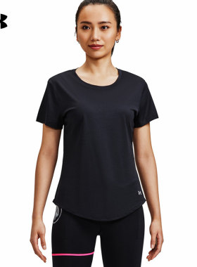 安德玛UA春夏季CoolSwitch女子跑步运动透气速干短袖T恤1373399