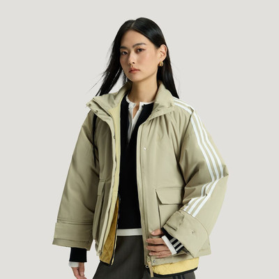 阿迪达斯三叶草女假两件运动棉服