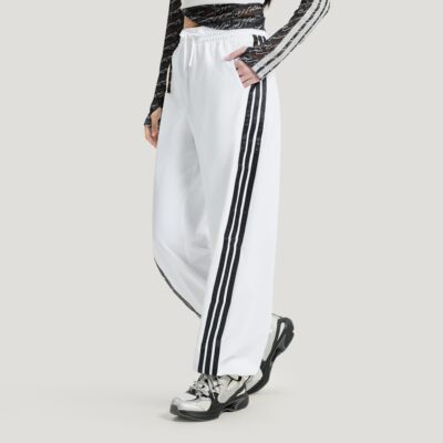 阿迪达斯女三条纹香蕉运动裤