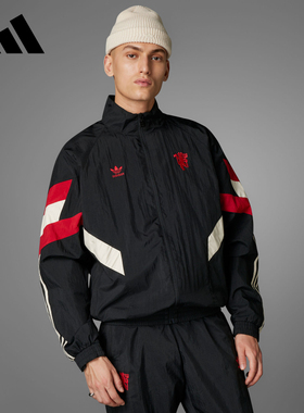 adidas阿迪达斯男25秋季曼联休闲足球文化夹克外套IS6525/JI9479