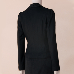 PRICH爆款修身百搭女羊毛西服盘花扣外套上衣PRJK04951S