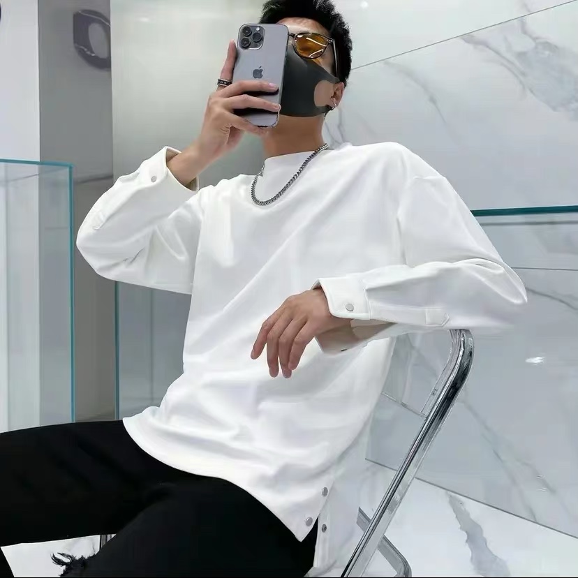 打底衫长袖长袖t恤纯棉简约