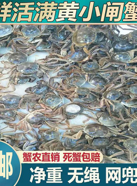 【三元公母30送5只】鲜活大闸蟹小螃蟹河蟹小闸蟹香辣小毛蟹醉蟹