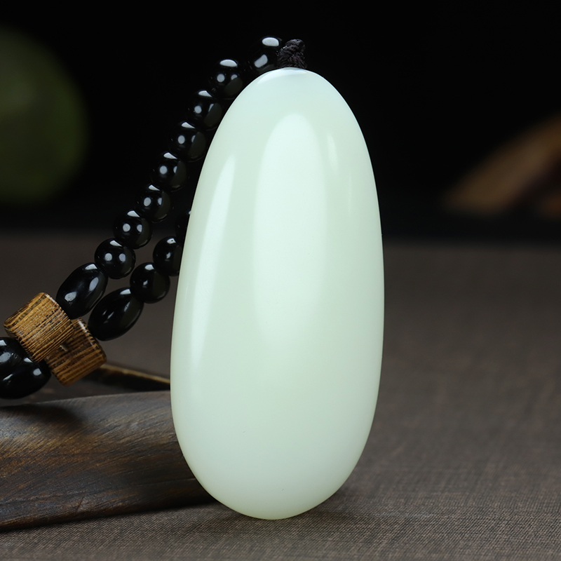 新疆和田玉手把件挂件羊脂白玉籽料原石手玩件白玉原石把玩件腰挂