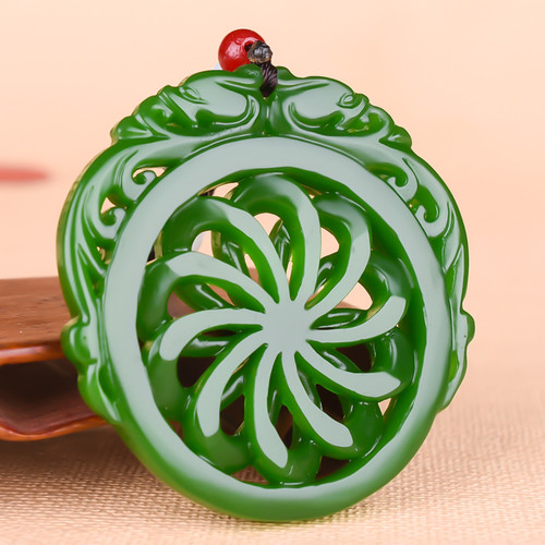 仿古时来运转玉佩挂件项链吊坠