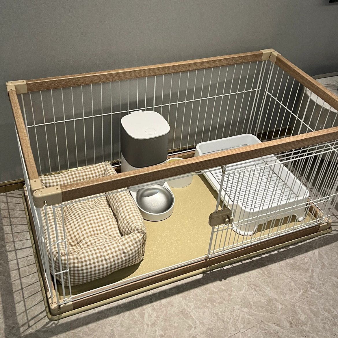 爱丽思狗笼爱丽丝ins狗笼子中小型犬柴犬斗牛犬柯基围栏室内