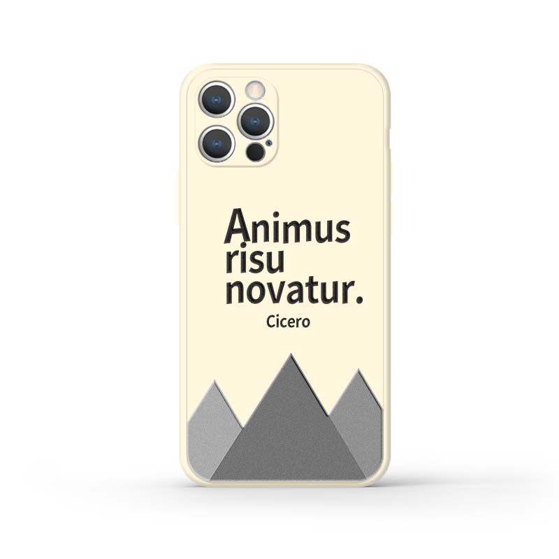 原创设计文艺苹果手机壳适用iphone拉丁文西塞罗笑声哲理魔方直边哲理