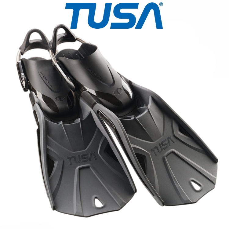 Tusa SF0112 潜水脚蹼蛙鞋推进力弹簧带深潜水肺FIN浮潜装备成人
