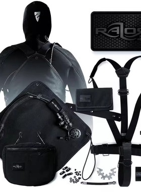Razor 4 Ti Side Mount System 黑色钛合金版洞穴技术潜水侧挂BCD