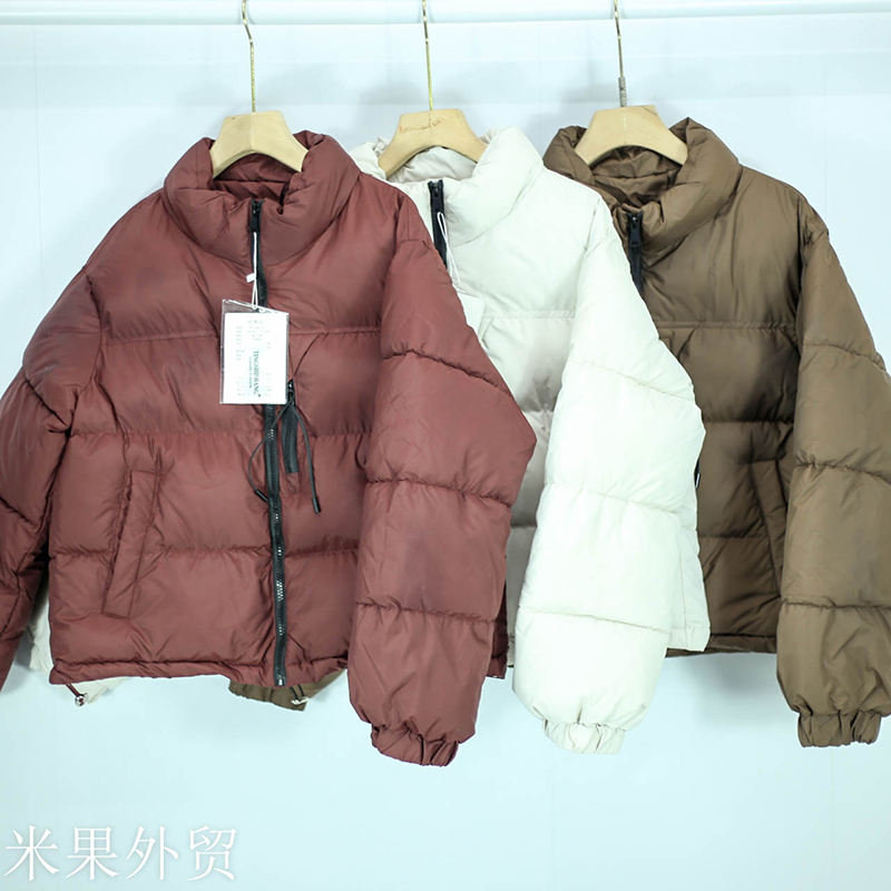 微暇款 韩版立领面包服女短款加厚宽松棉服外套冬季保暖