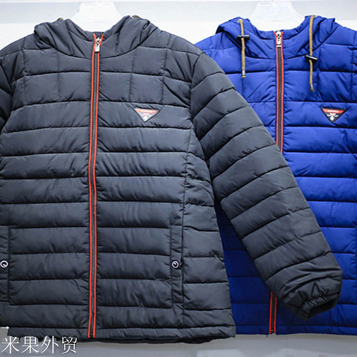 微瑕疵 外贸原单男士春秋新款连帽棉服外套休闲百搭棉衣