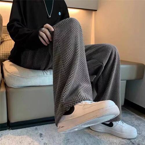 港味灯芯绒裤华夫格秋冬男休闲