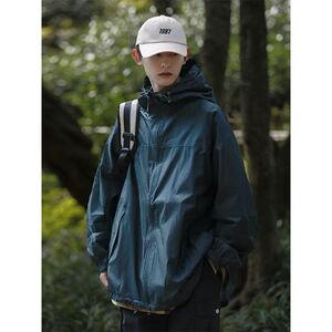潮牌防晒衣情侣宽松连帽户外轻薄休闲防晒服防紫外线夏季男女外套