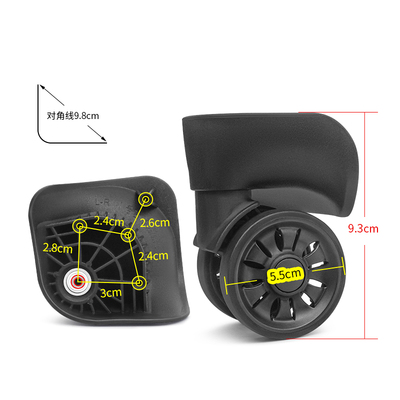 w147#稻草人行李箱轮子替换滚轮登机箱行李箱红鹰L-R万向轮配件