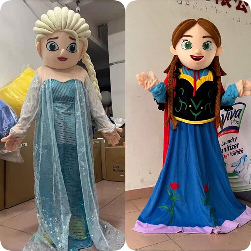 冰雪奇艾莎公主卡通人偶服装