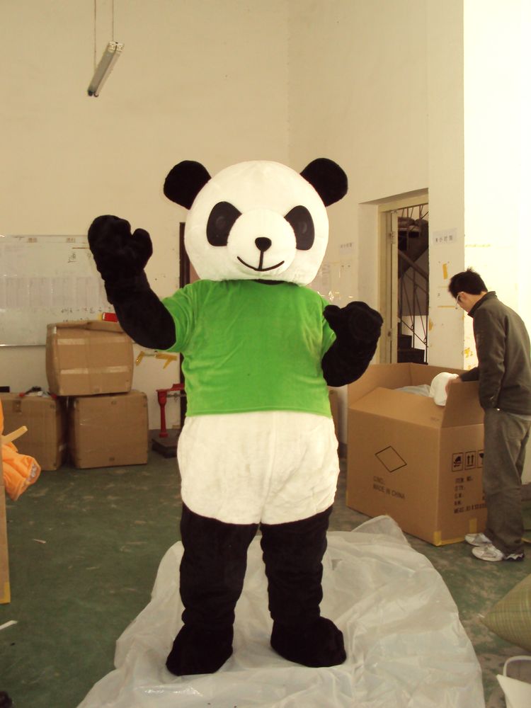 大熊猫卡通人偶服装小熊猫行走人偶熊猫大头娃娃道具公仔服装