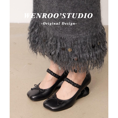 黑色复古蝴蝶结异型跟高跟鞋女春