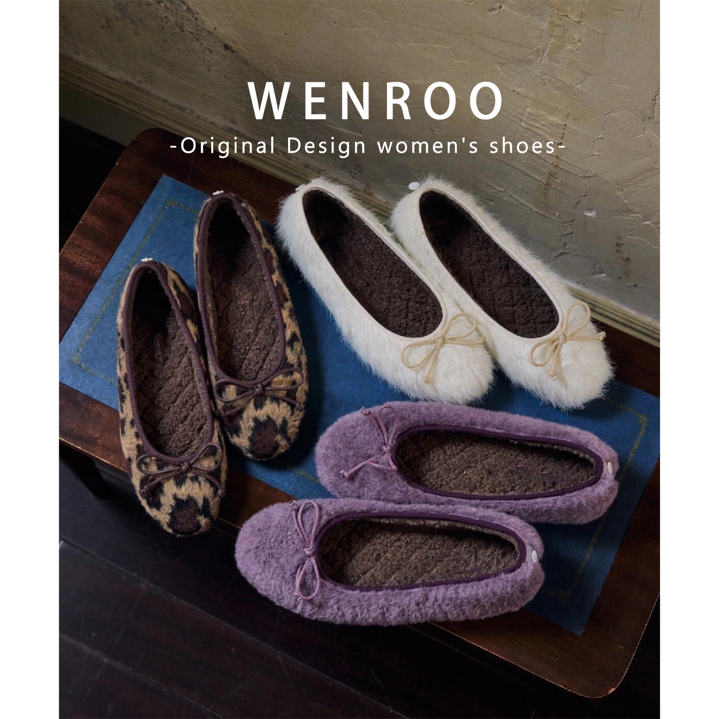 法式加绒内增高芭蕾舞单鞋女秋冬