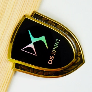 东风雪铁龙DS5 DS6 DS5LS改装车标汽车装饰侧标车身尾标镭射车标