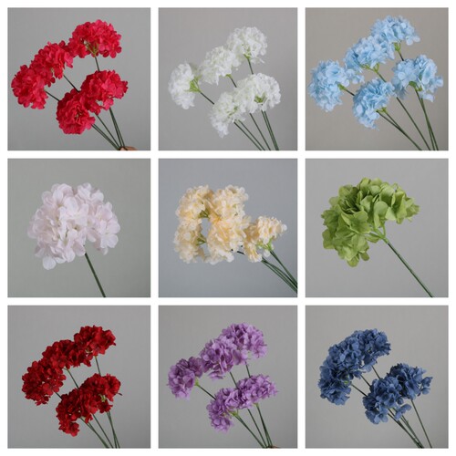 婚庆单头小绣球花绢花球仿真花婚礼堂花艺路引插花材软装摄影道具