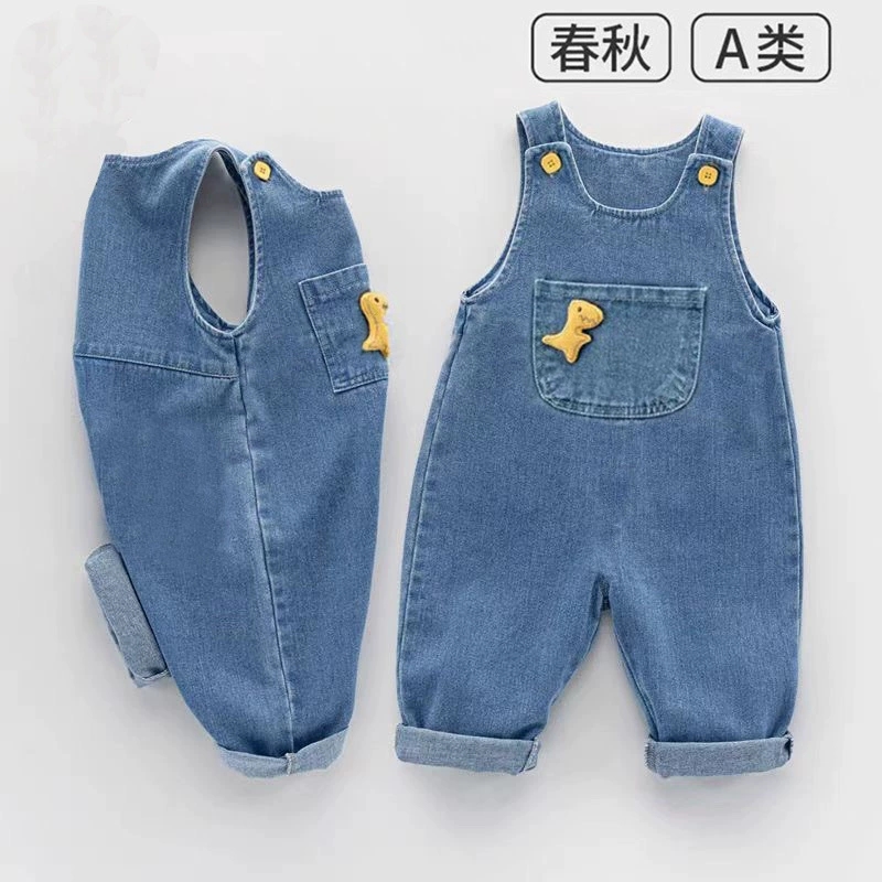 宝宝秋季牛仔背带裤2025新款