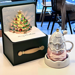 高级感圣诞节礼物女生平安夜创意圣诞树杯子男生日实用主题小礼物
