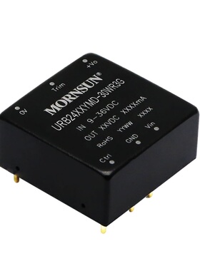 URB2405YMD-30WR3G金升阳宽压9~36V输入隔离稳压5V/6A30W输出电源