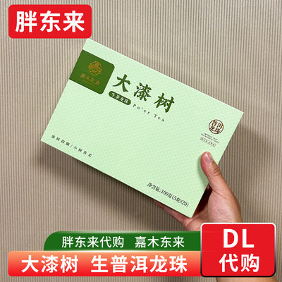 胖东来茶叶代购 大漆树生普洱龙珠茶叶礼盒 嘉木东来5g*20颗