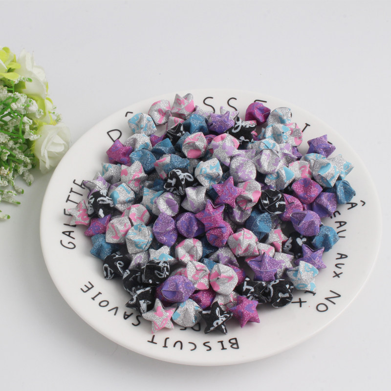 生日礼物女生浪漫简约创意diy手工心花怒放爱心夜光闪钻星星成品