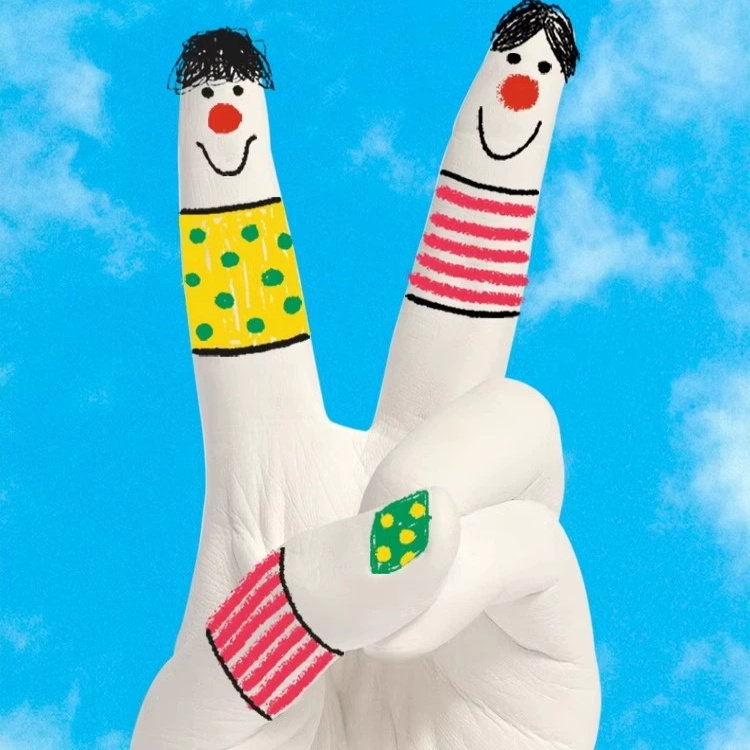 儿童克隆手指玩具石膏手模型粉手工diy宝宝1创意制作材料包幼儿园