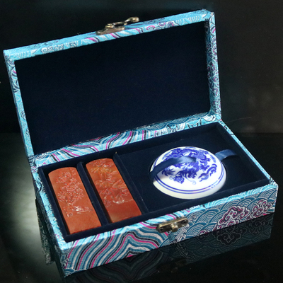 对章锦盒定制印泥盒收纳盒