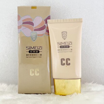 丝美姿CC霜修颜焕彩修饰肤色轻薄遮瑕BB霜40ml隔离保湿补水底妆臻