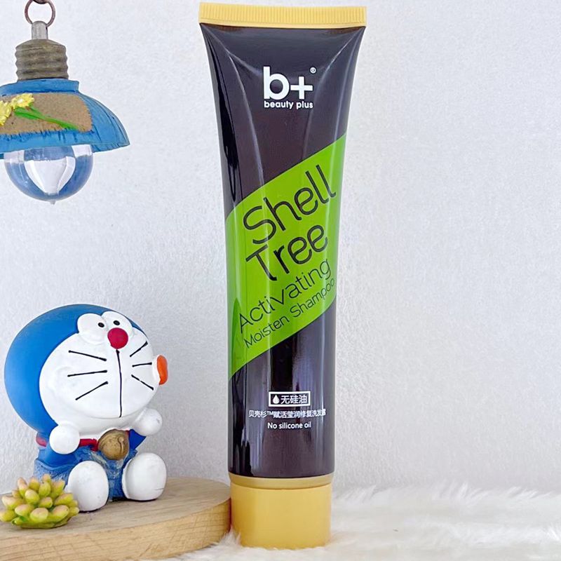 b+贝壳杉赋活莹润修复洗发露无硅油100ml洗发水洗头膏柔顺滋养珊