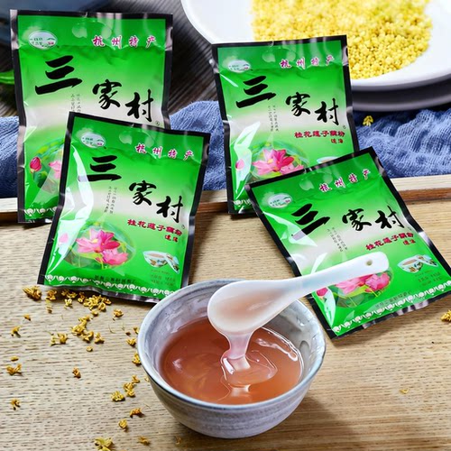 三家村西湖藕粉杭州特产400g*4袋