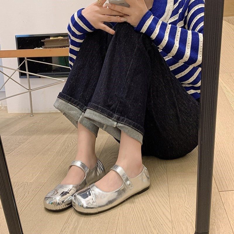 2026春季新款小皮鞋女低跟浅口单鞋真皮百搭平底护士鞋玛丽珍鞋,女鞋,玛丽珍鞋,淘宝优惠券,粉丝福利购,淘宝优惠卷
