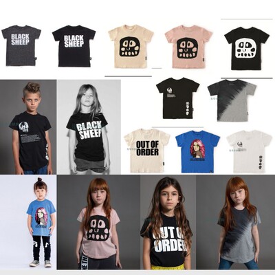 短袖纯棉不退正品NUNUNU圆领潮酷