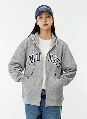 齐码连帽卫衣35.9合集宽松套头上衣男女印花袋鼠口袋连帽卫衣