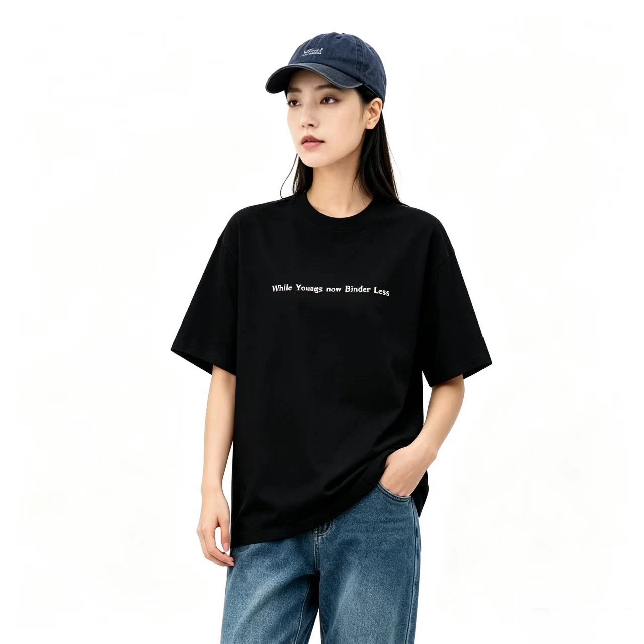 2026夏季新品纯棉260g圆领宽松短袖T恤男女同款中性风图片