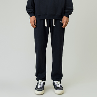 女 男潮牌宽松直筒简约高街休闲长裤 美式 字母运动束脚卫裤