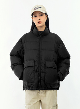 2025冬季新款国标90白鸭绒羽绒服男女款搭保暖面包服