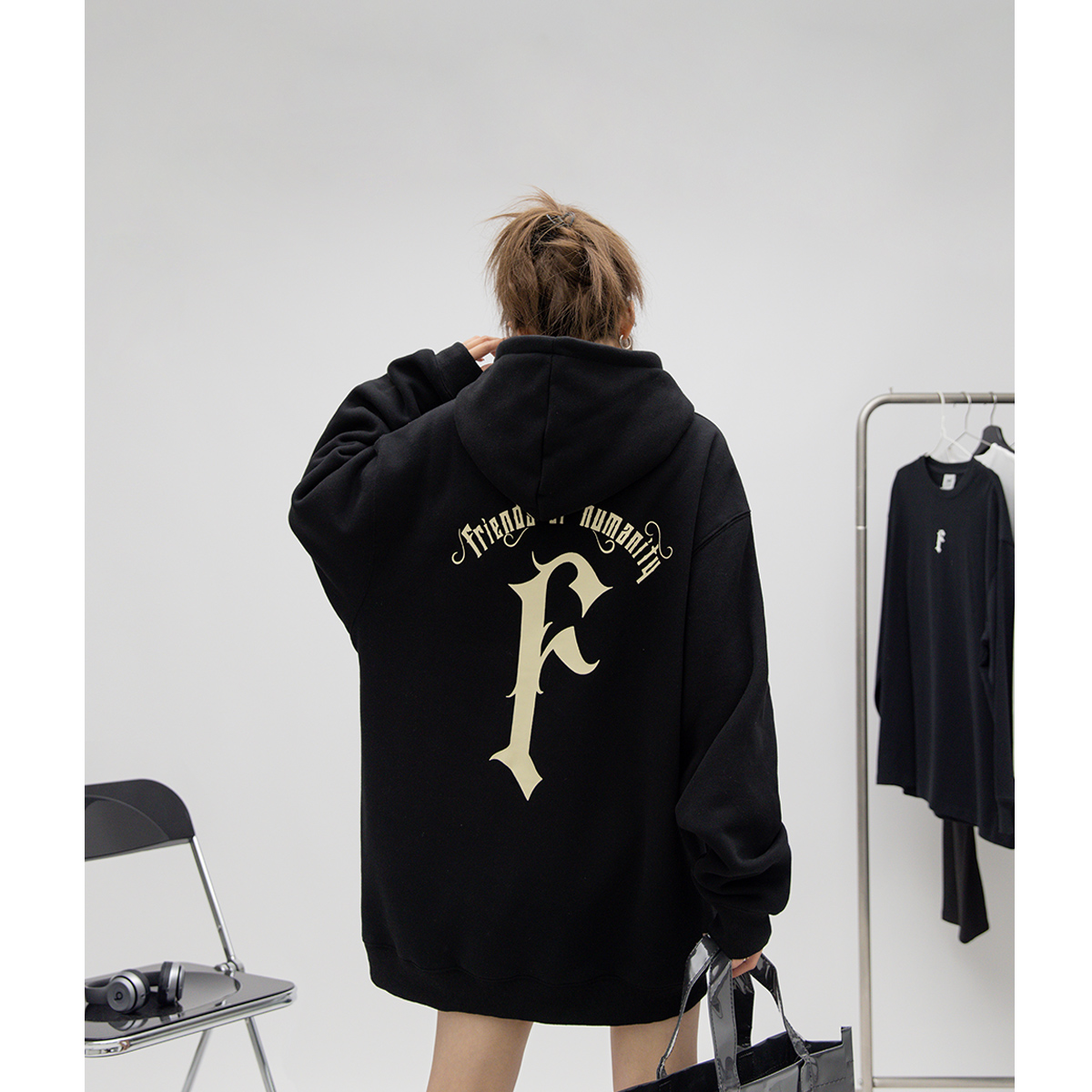 380g重磅字母印花加绒卫衣