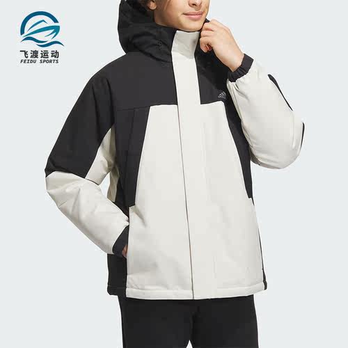 Adidas/阿迪达斯正品新款男子时尚拼接宽松运动羽绒服IL8920